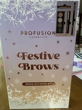 Profusion Cosmetics Festive Brows Kit - Eyebrow Defining Kit, new